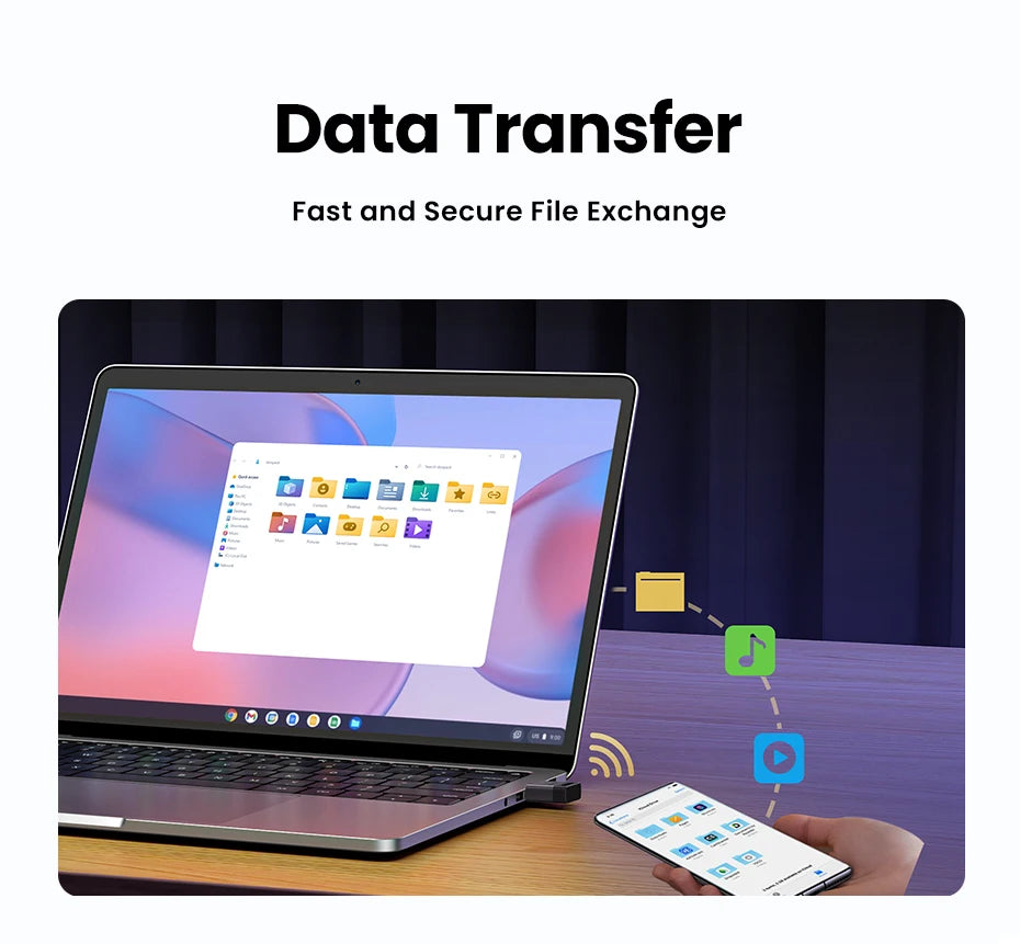 USB Bluetooth 5.4 Adapter for PC Wireless Connectivity