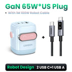 30W GaN USB-C Robot Fast Charger for Smartphones and Tablets