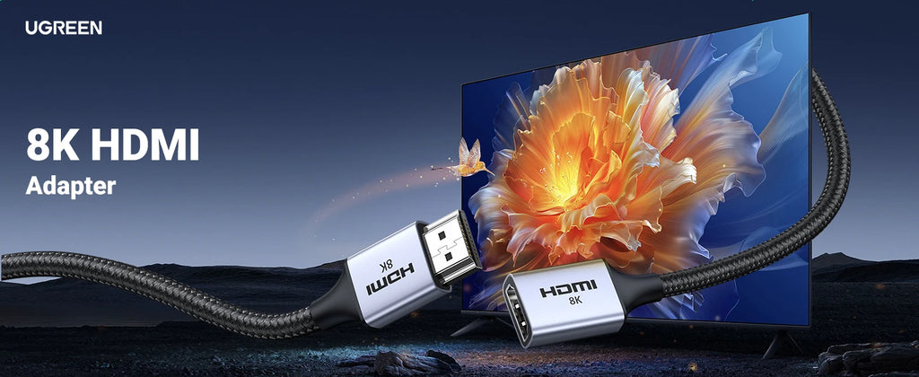 8K 60Hz HDMI Extension Cable for Monitors and Gaming Consoles