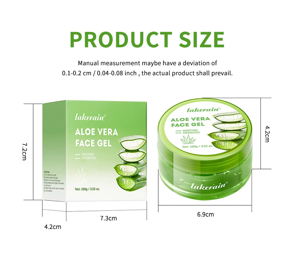 Soothing Aloe Vera Moisturizing Gel for Face and Skin - 18