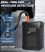 150PSI Portable Cordless Electric Tire Inflator Air Compressor Pump