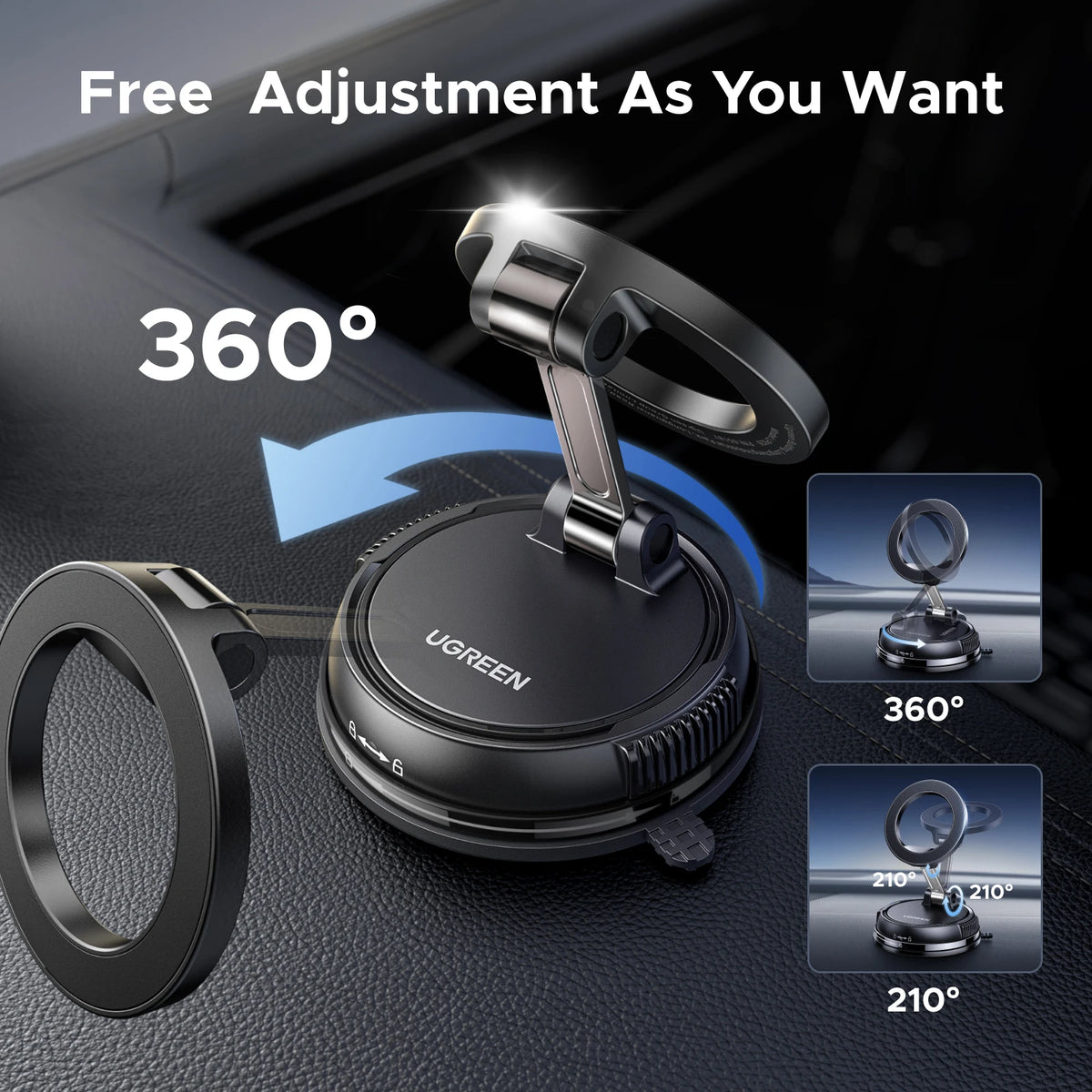 Magnetic Dashboard Car Phone Mount for Smartphones