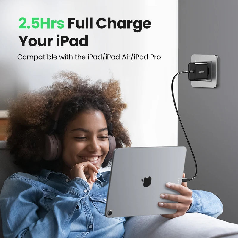 20W USB-C PD Fast Wall Charger for Smartphones and Tablets - 4