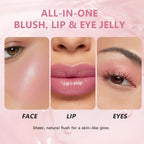 pH Adaptive Color-Changing Jelly Blush for Lips, Cheeks and Eyes