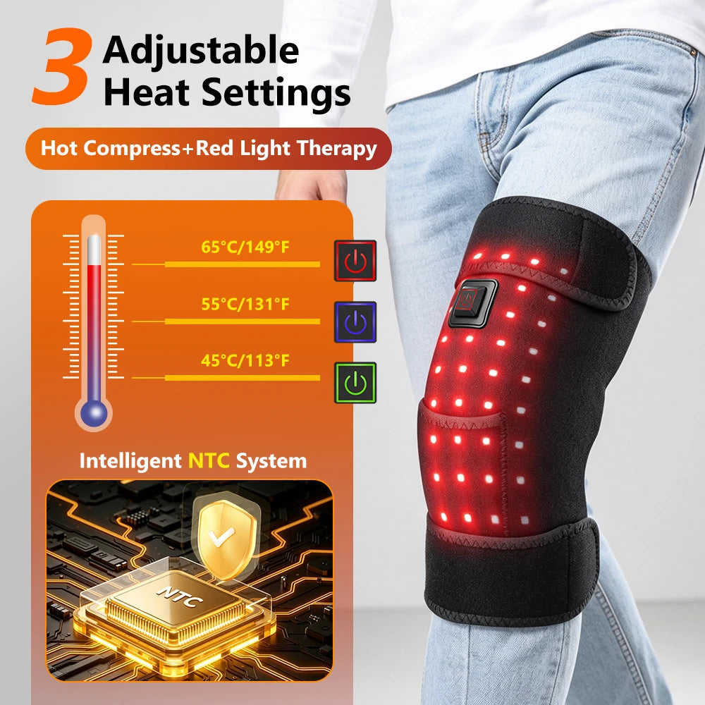 Red Light Therapy Heated Knee Brace - 9