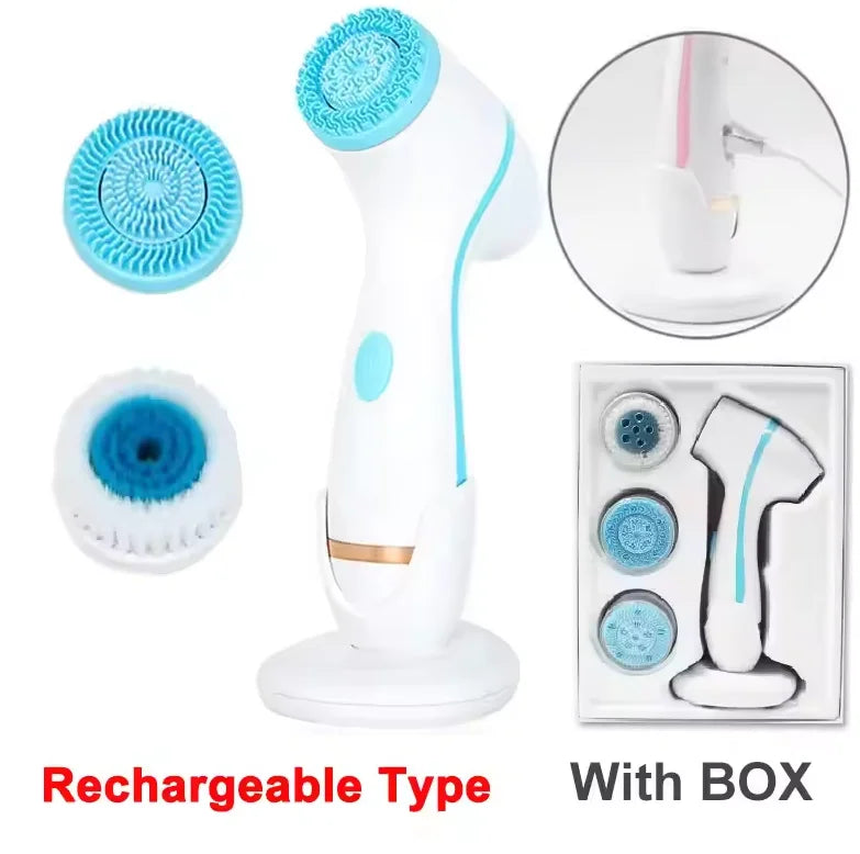 3-in-1 Electric Facial Cleansing and Exfoliating Brush - 20
