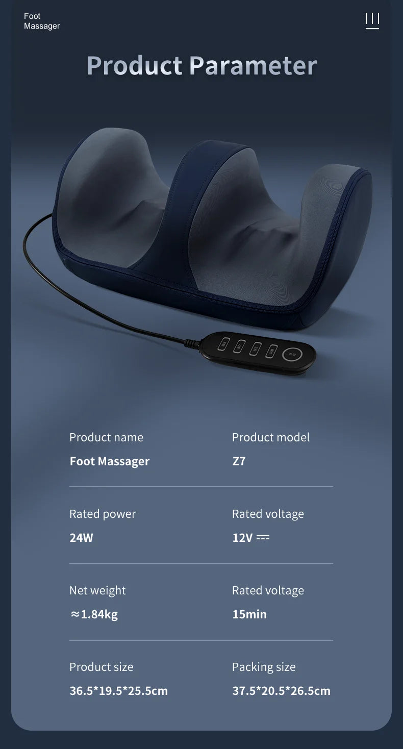 Multifunctional Shiatsu Foot and Leg Massager with Heat