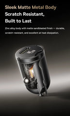 45W USB-C Fast Car Charger for Smartphones and Tablets