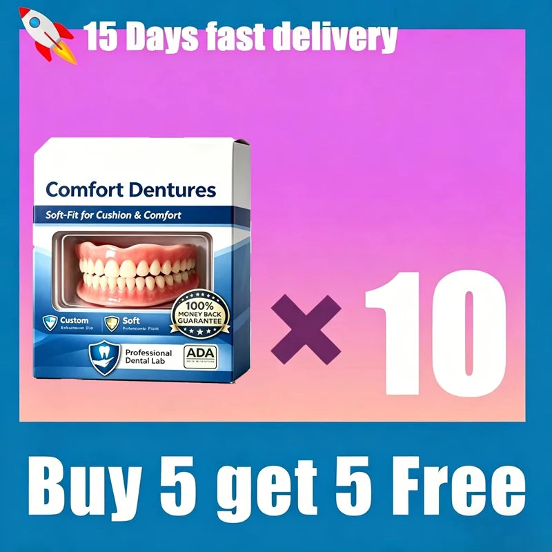 Comfort Fit Silicone Dentures for Instant Smile Confidence