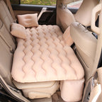 Inflatable Car Back Seat Mattress Bed with Pillows and Storage Bag