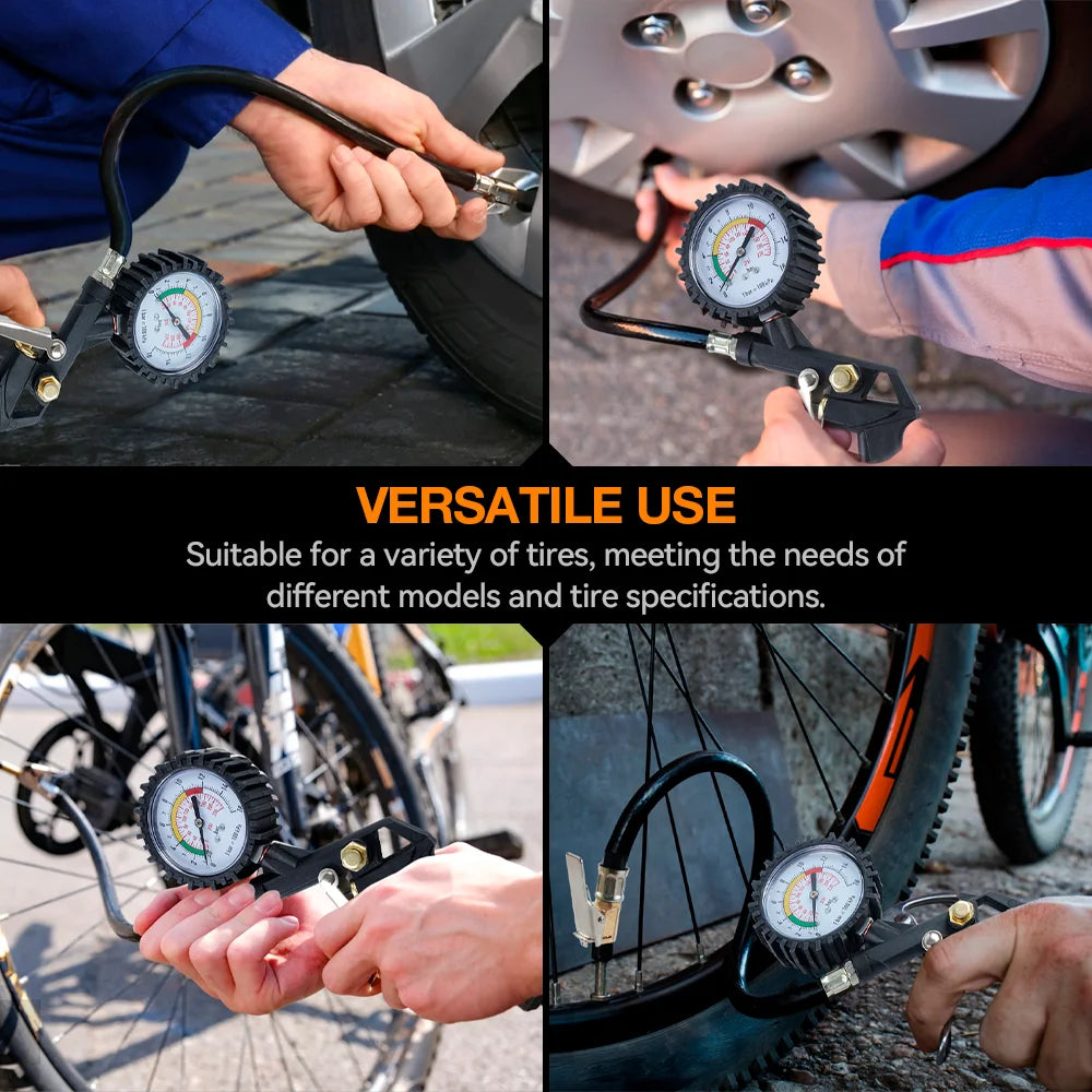 Multifunctional Tire Pressure Gauge and Inflator - 6