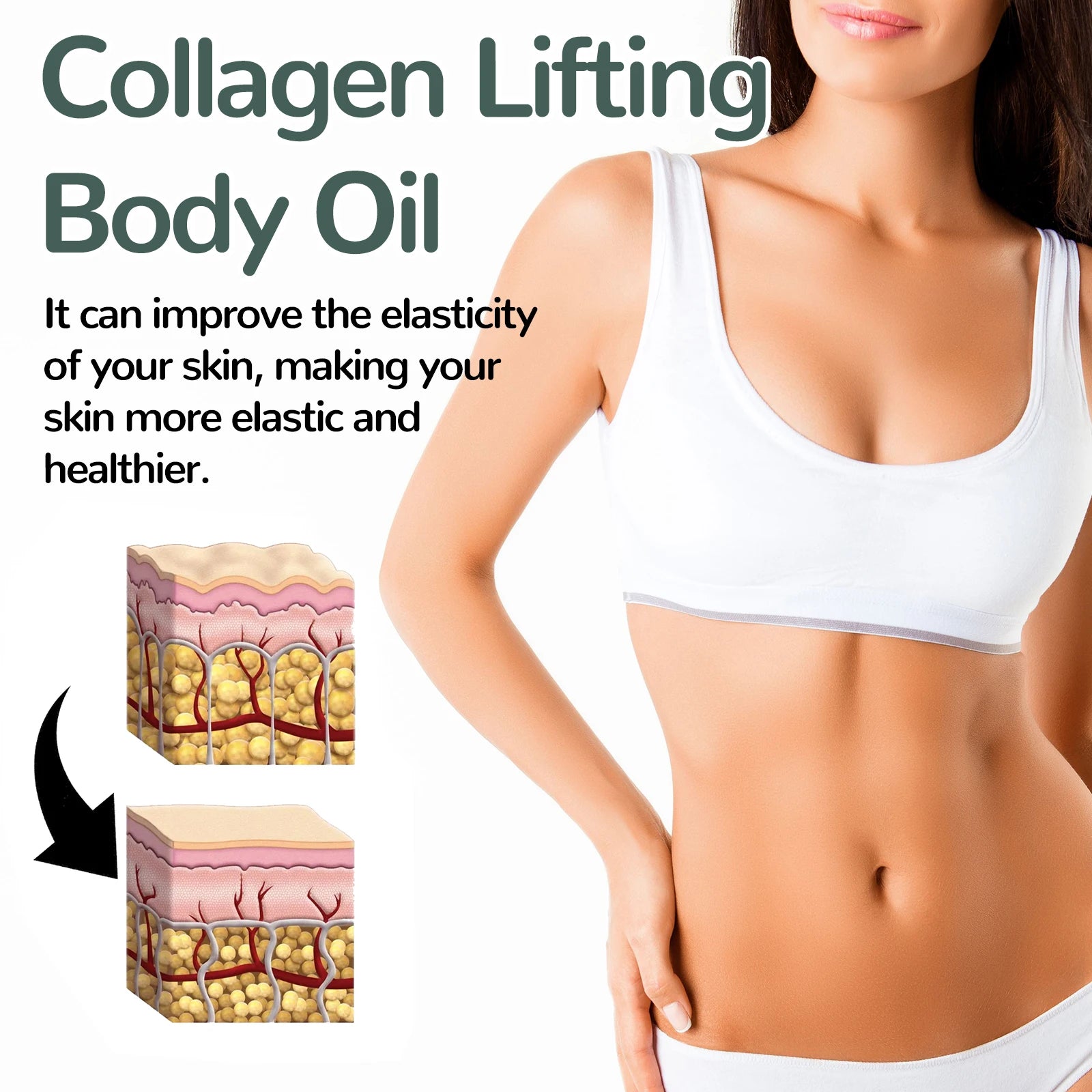 Collagen Body Firming Massage Oil for Skin Tightening - 13