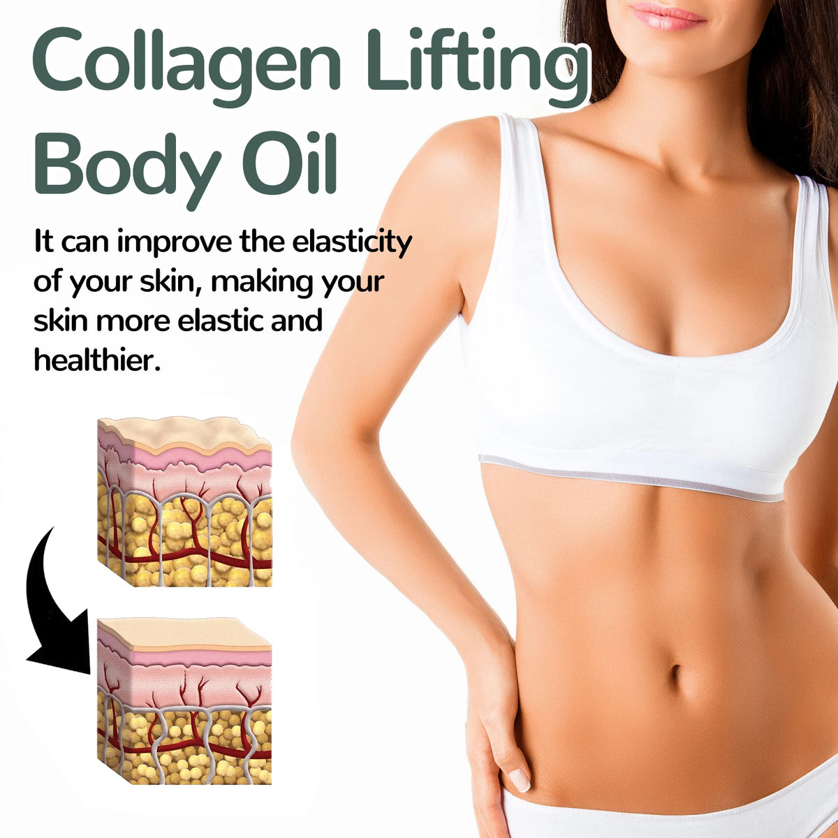 Collagen Body Firming Massage Oil for Skin Tightening