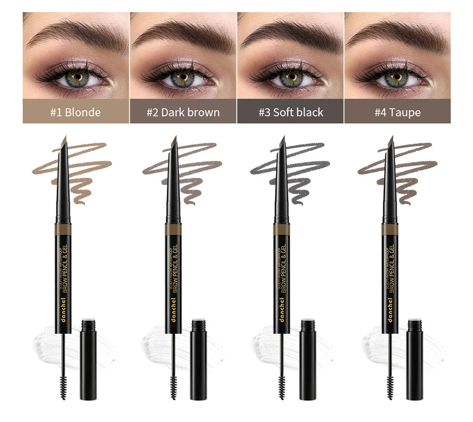 Waterproof 2-in-1 Eyebrow Pencil and Gel - 8