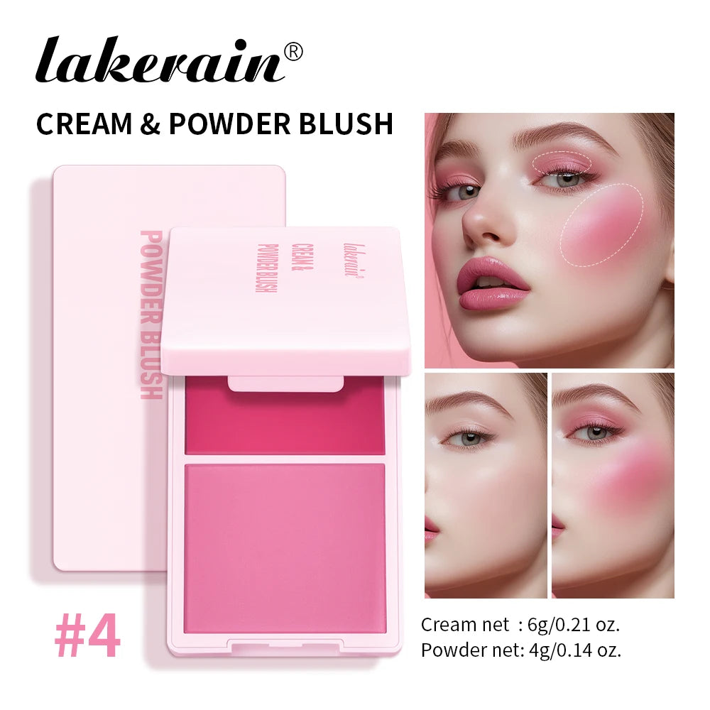 2-in-1 Cream and Powder Blush Palette - 2