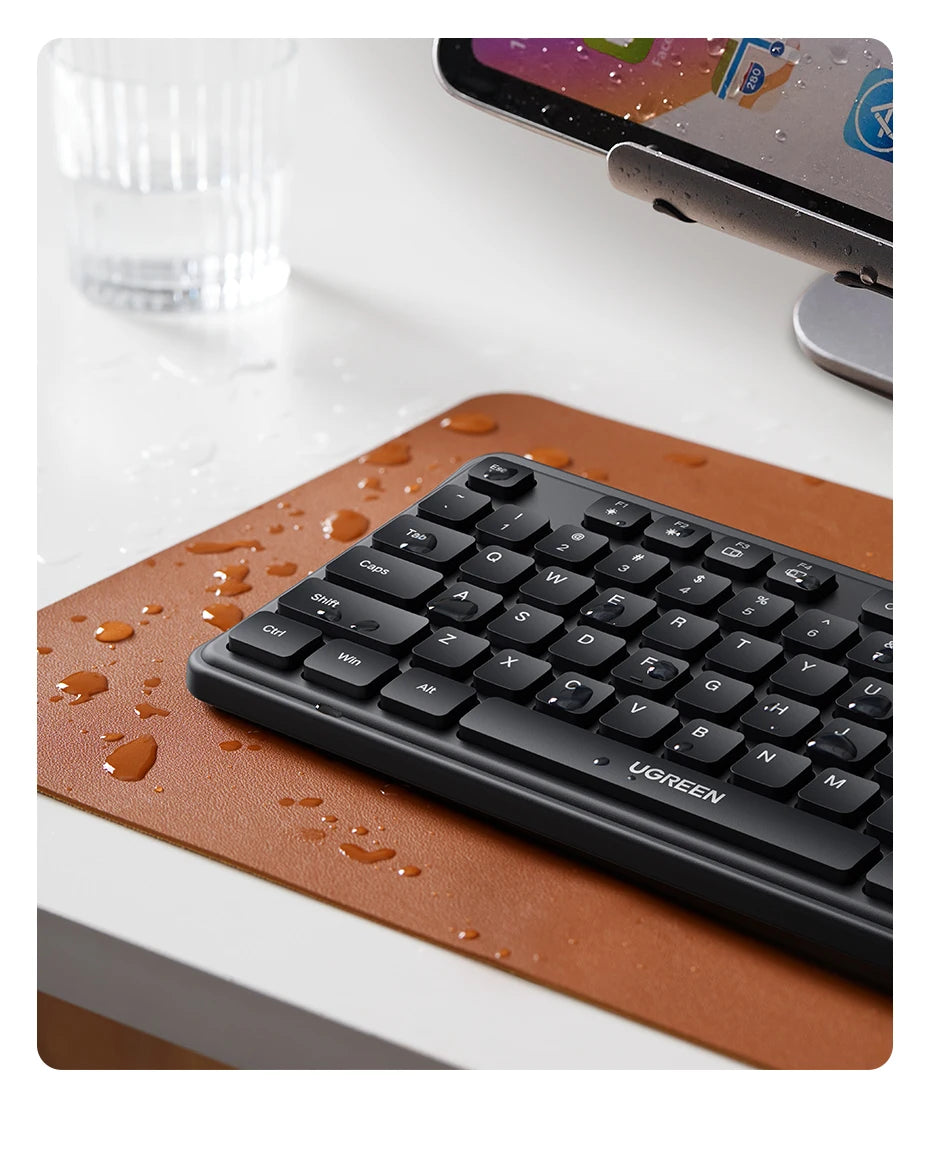 Ultra-Slim 2.4G Wireless 104-Key Full-Size Keyboard