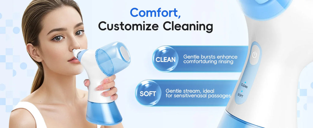 Electric Nasal Irrigation and Water Flosser Combo System