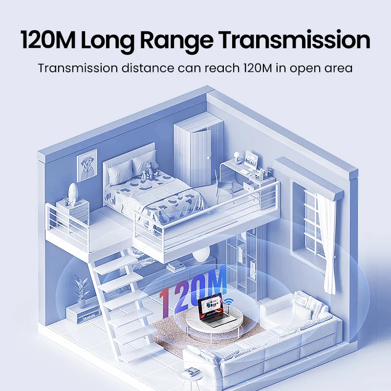 Long Range Bluetooth 5.4 USB Adapter for PC