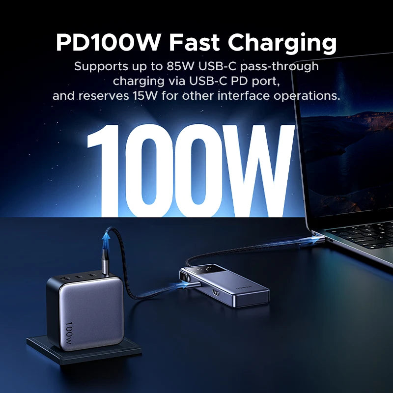 5-in-1 USB-C Hub with 4K 60Hz HDMI and 100W Power Delivery - 5