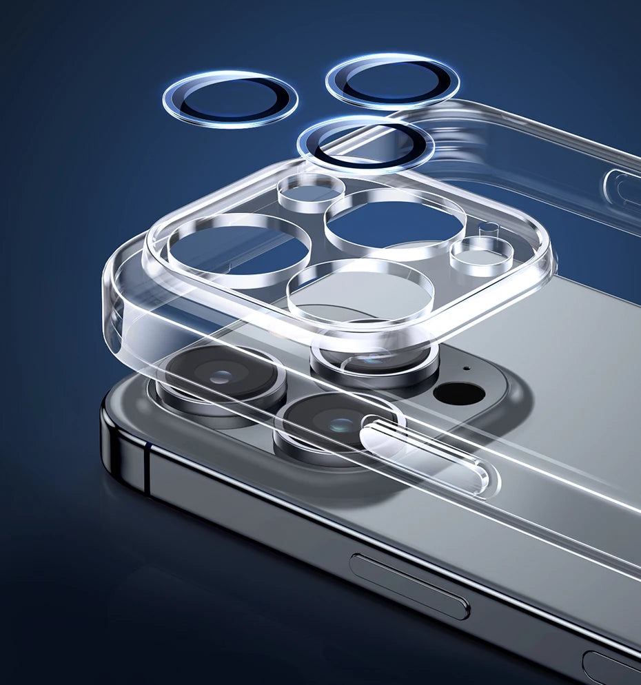 Tempered Glass Camera Lens Protector for iPhone Series - 16