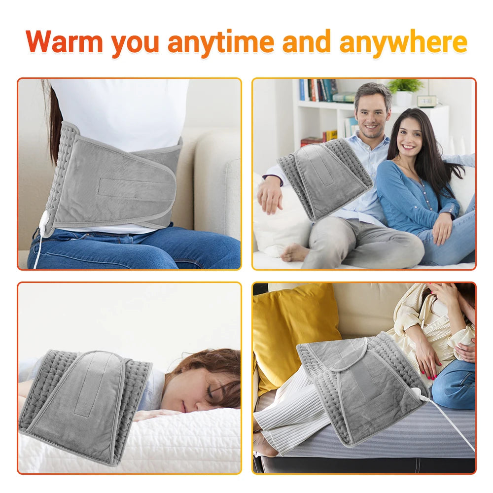 Electric Heating Pad with Waist Belt for Pain Relief and Warmth - 5