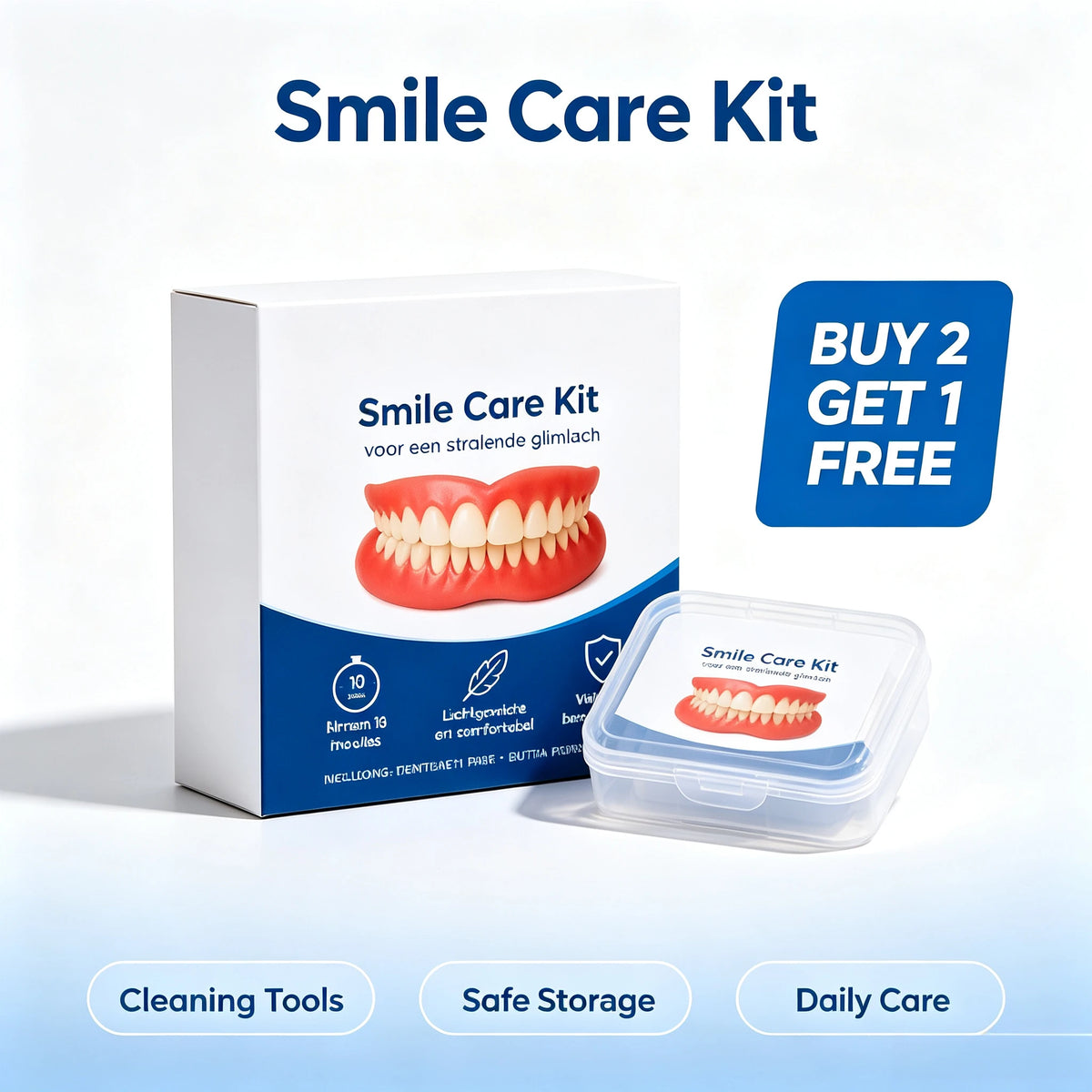 Comfort Fit Silicone Cosmetic Veneer Teeth Set