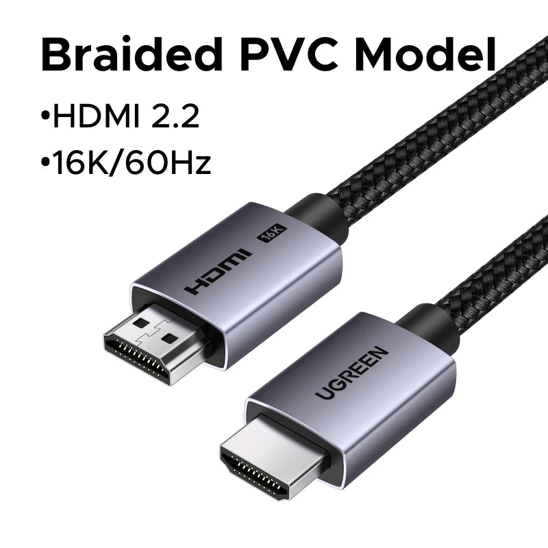 16K Ultra High Speed HDMI 2.2 Cable for Gaming and Home Theater