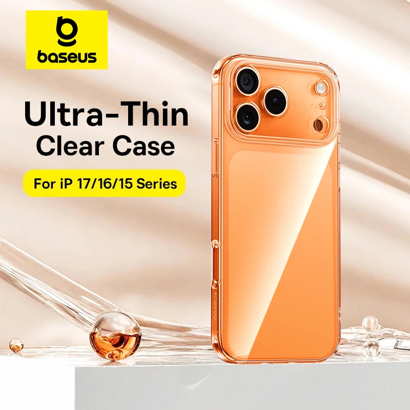 Ultra-Thin Clear Protective Case for iPhone 17, 16, and 15 Series - 1