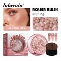 Spherical Powder Bead Blusher for Natural Shimmer Makeup