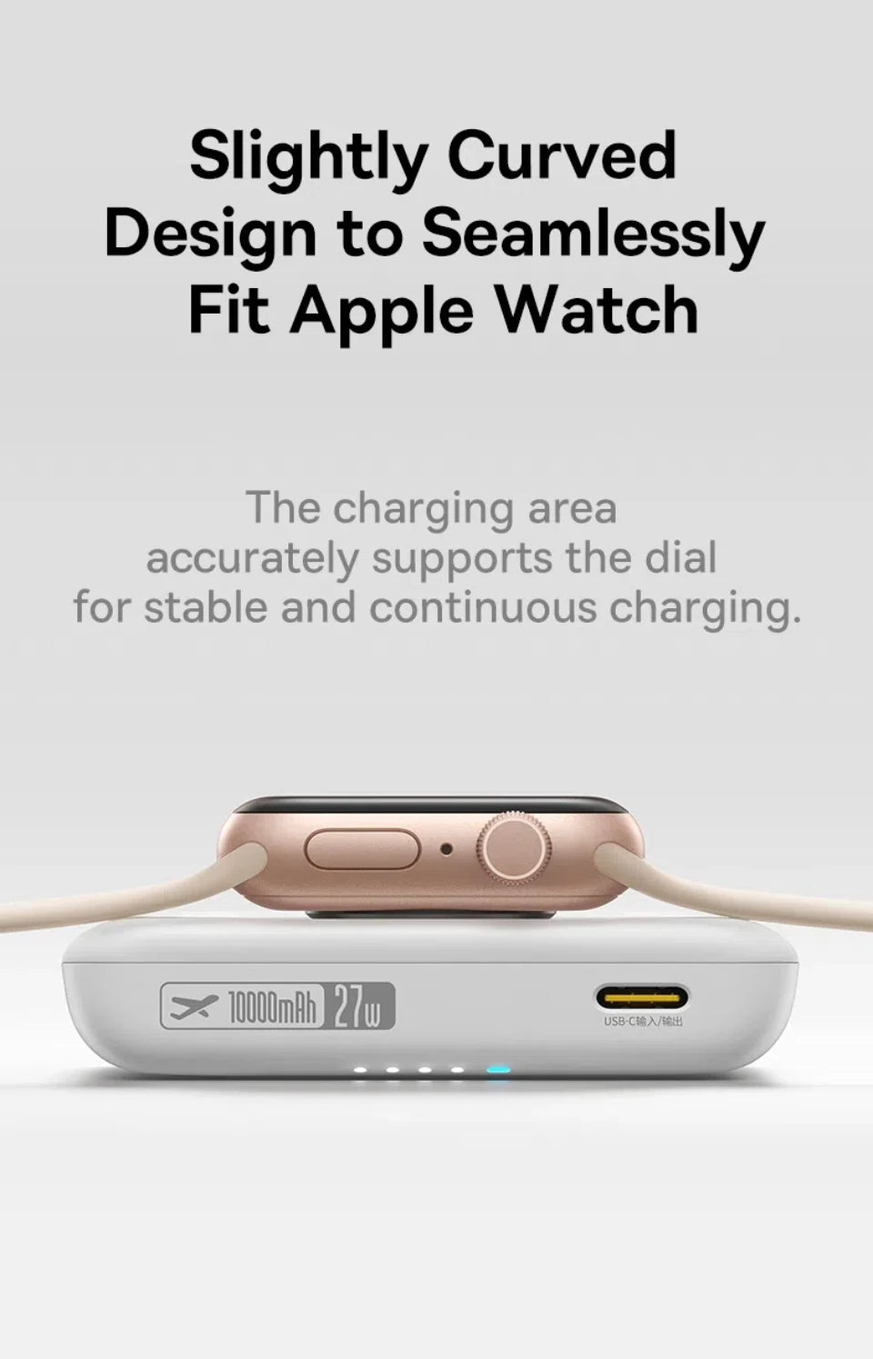 10000mAh Magnetic Wireless Power Bank for Phone and Watch