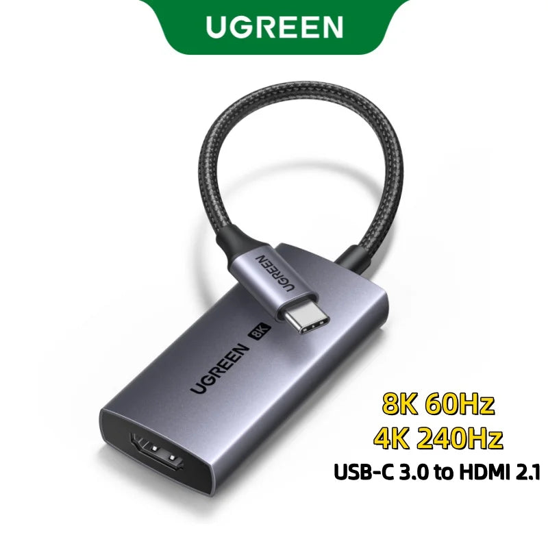 USB-C to 8K HDMI Adapter for Laptops and Tablets