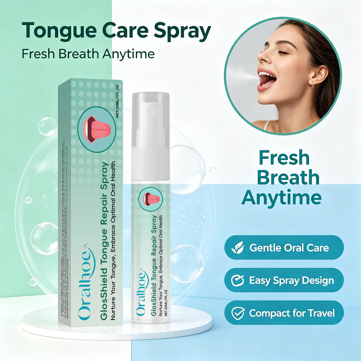 Tongue Repair Spray for Fresh Breath and Oral Care