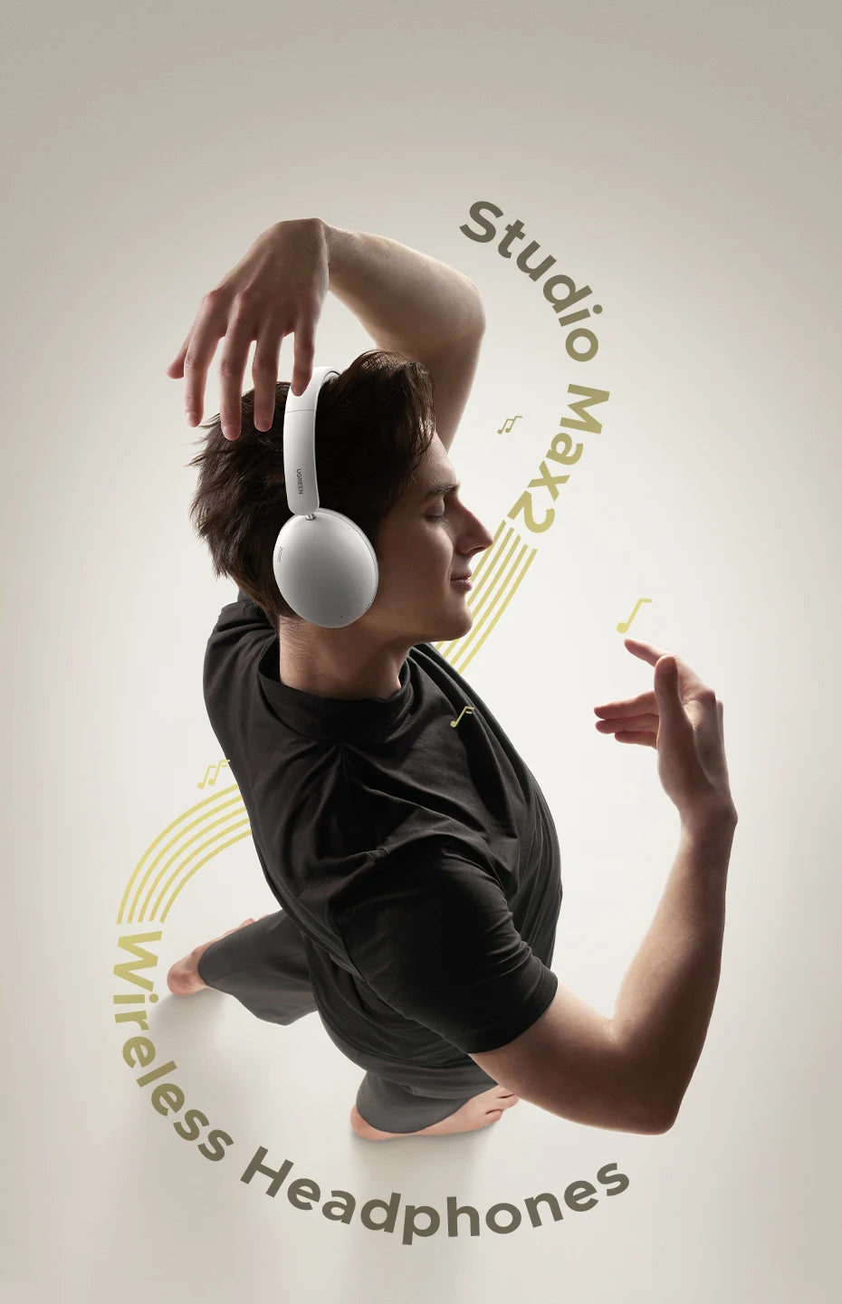 Wireless Bluetooth 5.4 Over-Ear Headphones with 80H Playtime