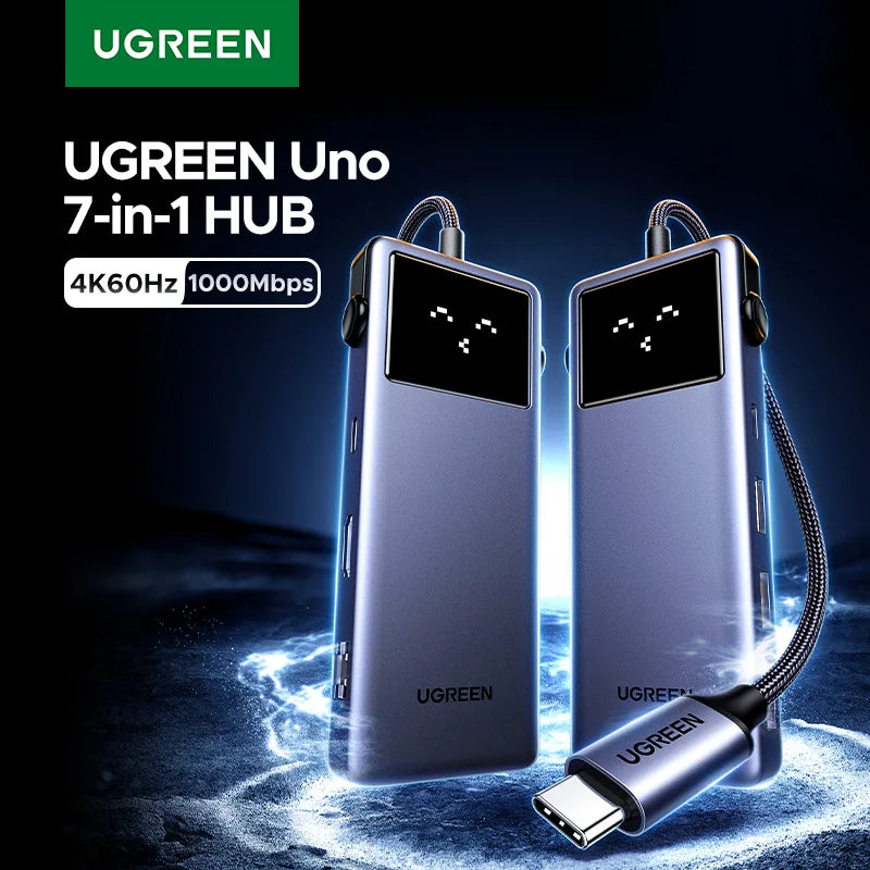 7-in-1 USB-C Hub with 4K 60Hz HDMI and Gigabit Ethernet