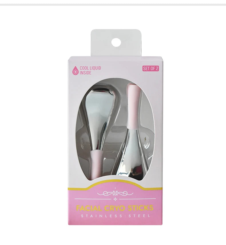 Stainless Steel Facial Cryo Sticks for Skin Puffiness and Massage