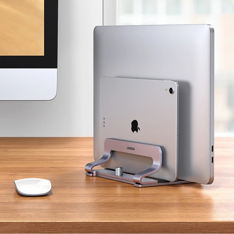 Adjustable Dual Slot Vertical Laptop Stand