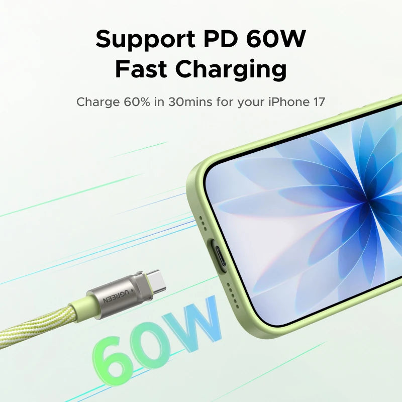 60W USB-C Lanyard Wearable Charging Cable