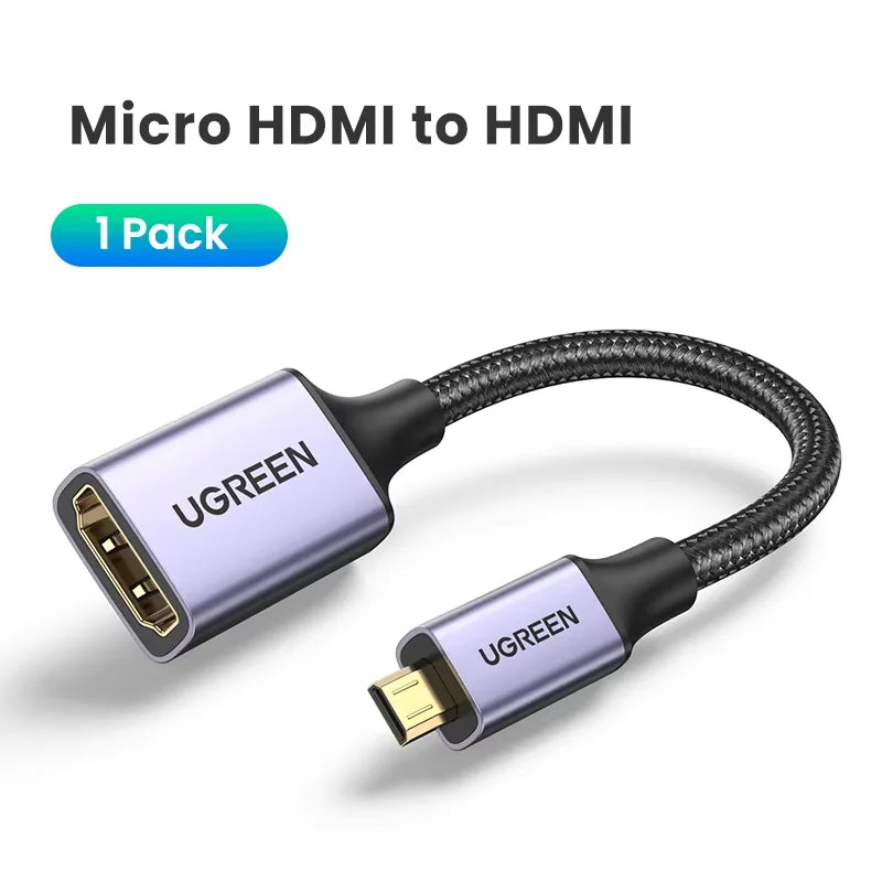 Micro HDMI to HDMI Adapter 4K 60Hz Cable - 17