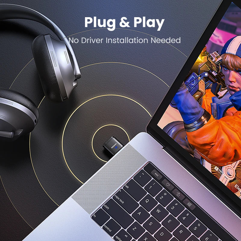 Bluetooth 5.3 Audio Transmitter for PS5 PS4 and Nintendo Switch