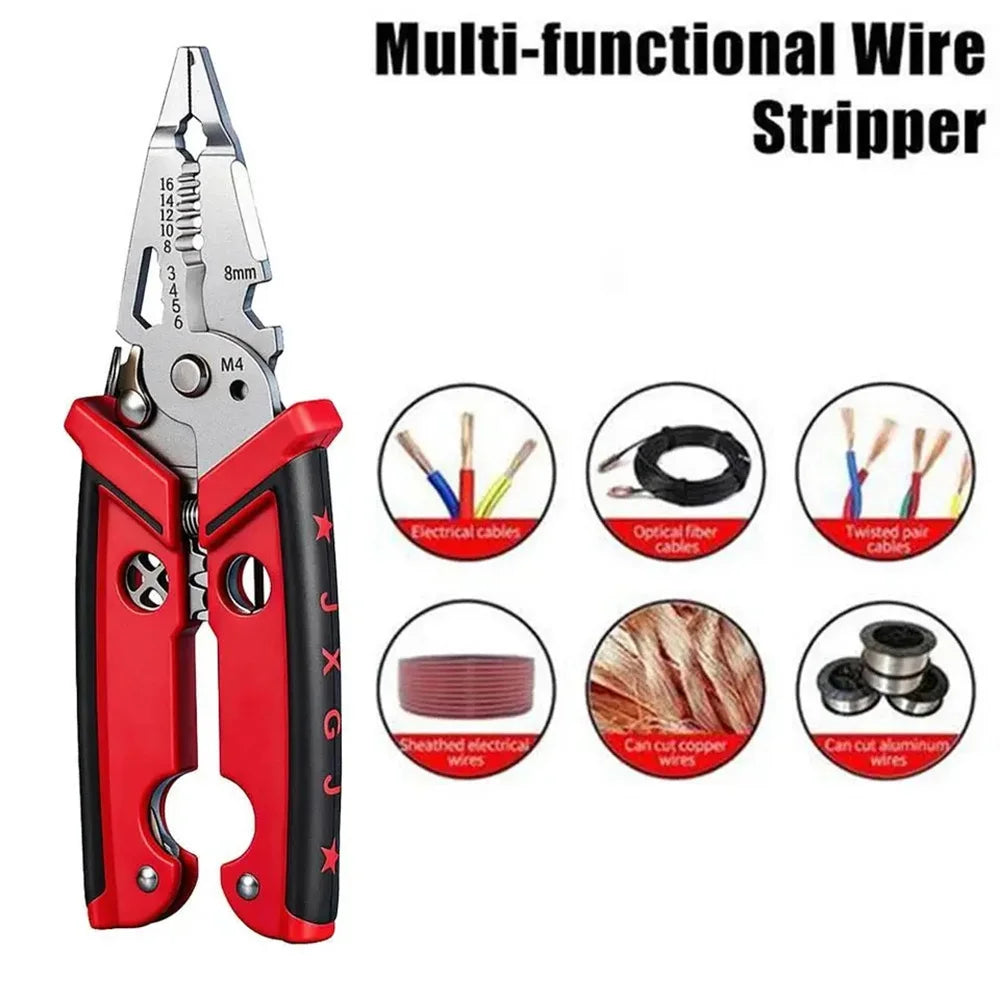 18-in-1 Multifunction Wire Stripper, Cutter, and Crimping Tool - 9