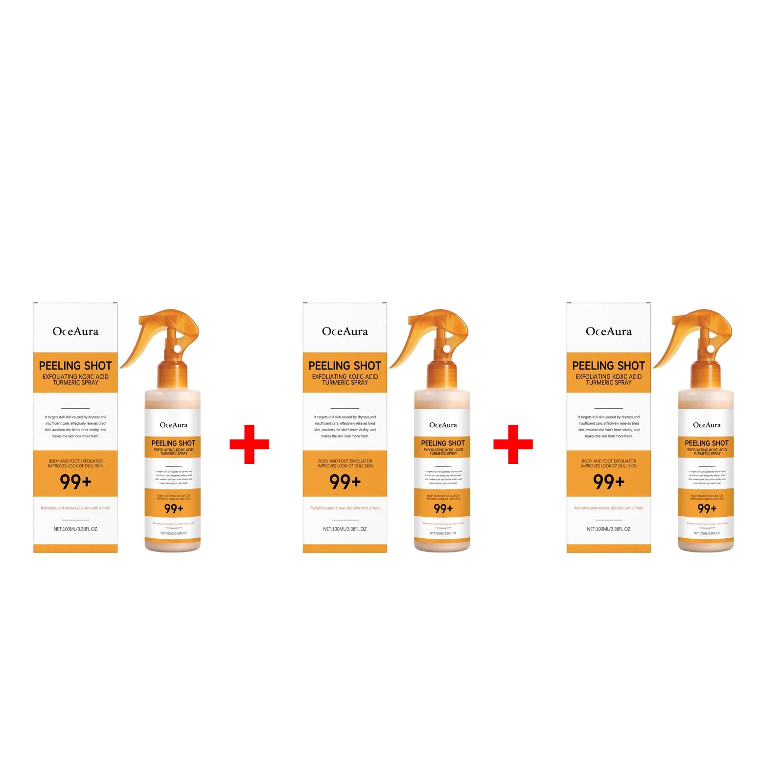Exfoliating Skin Brightening Spray for Body and Feet - 15