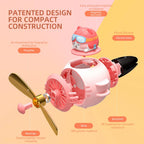 Bear Pilot Rotating Propeller Car Vent Air Freshener Fragrance Diffuser