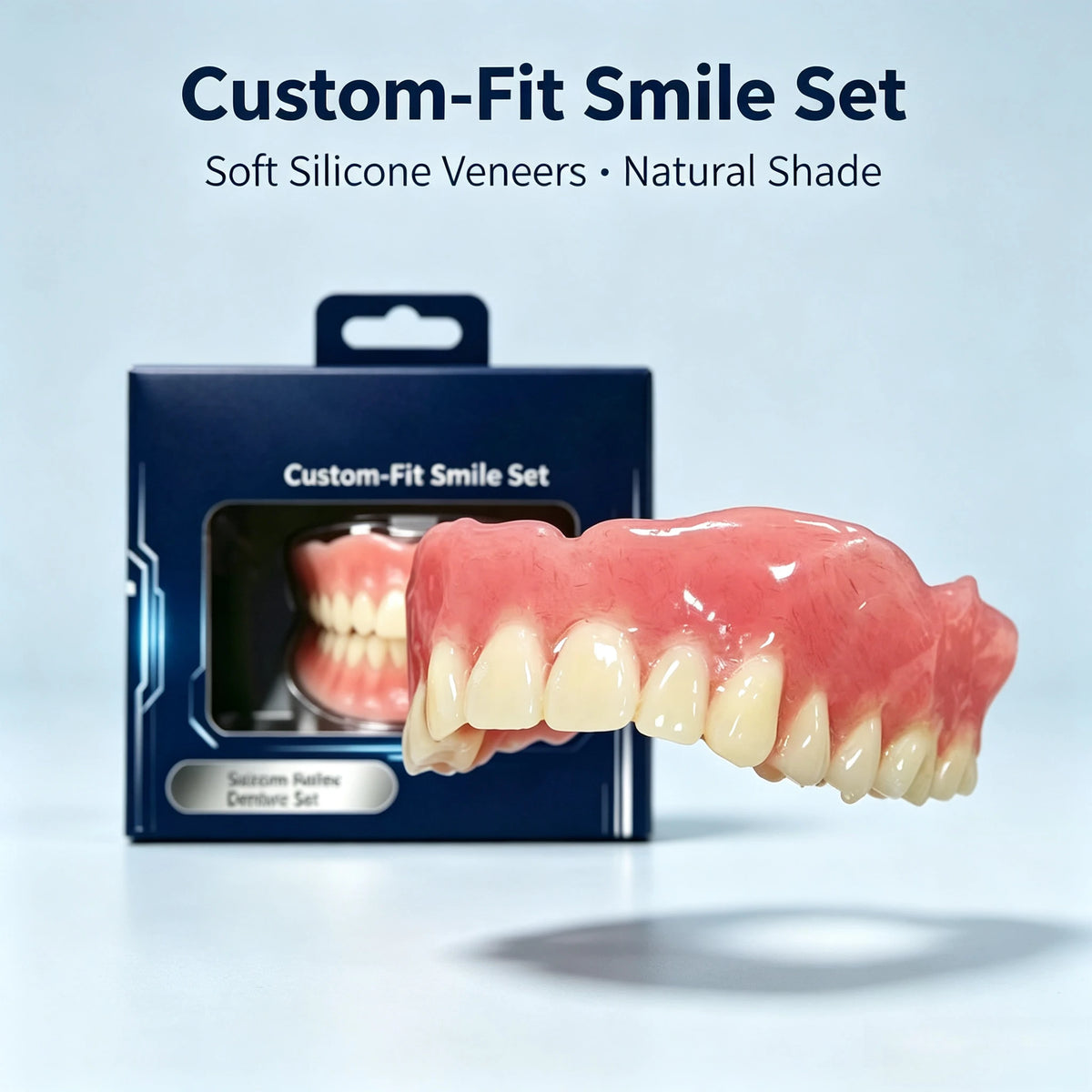 Comfortable Silicone Cosmetic Smile Veneers for Teeth