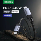 USB4 240W Fast Charging and 40Gbps Data Sync Cable