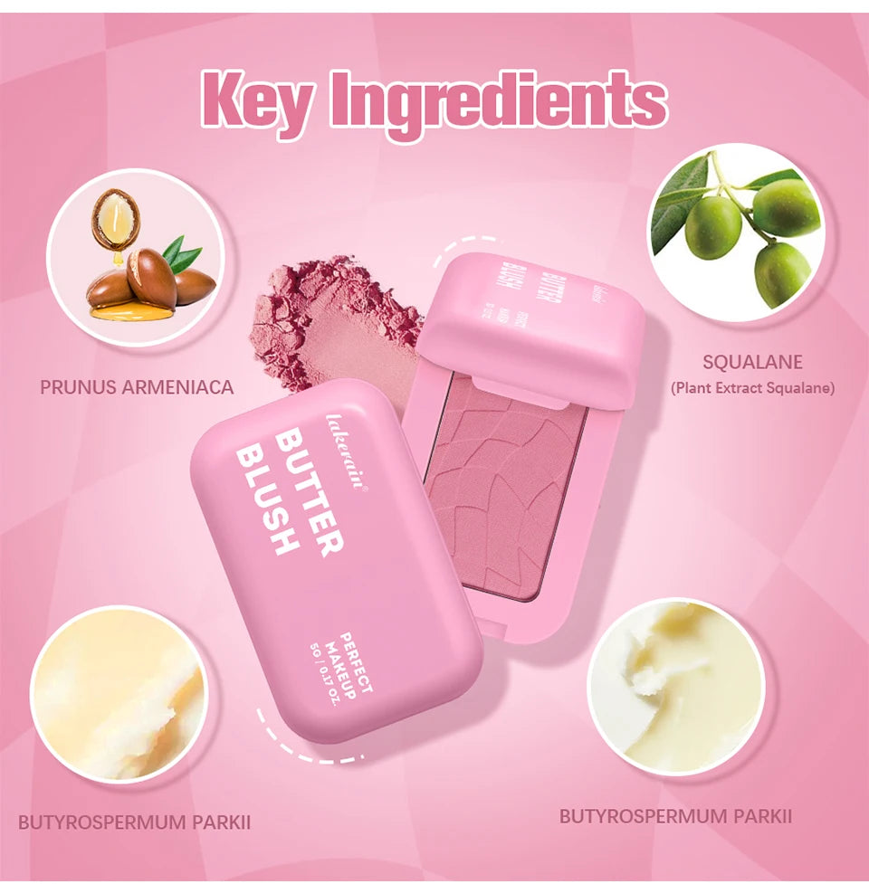 Long-Lasting Cream Butter Blush for Natural Cheek Color