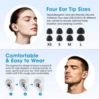 Reusable Noise Cancelling Silicone Ear Plugs for Sleeping