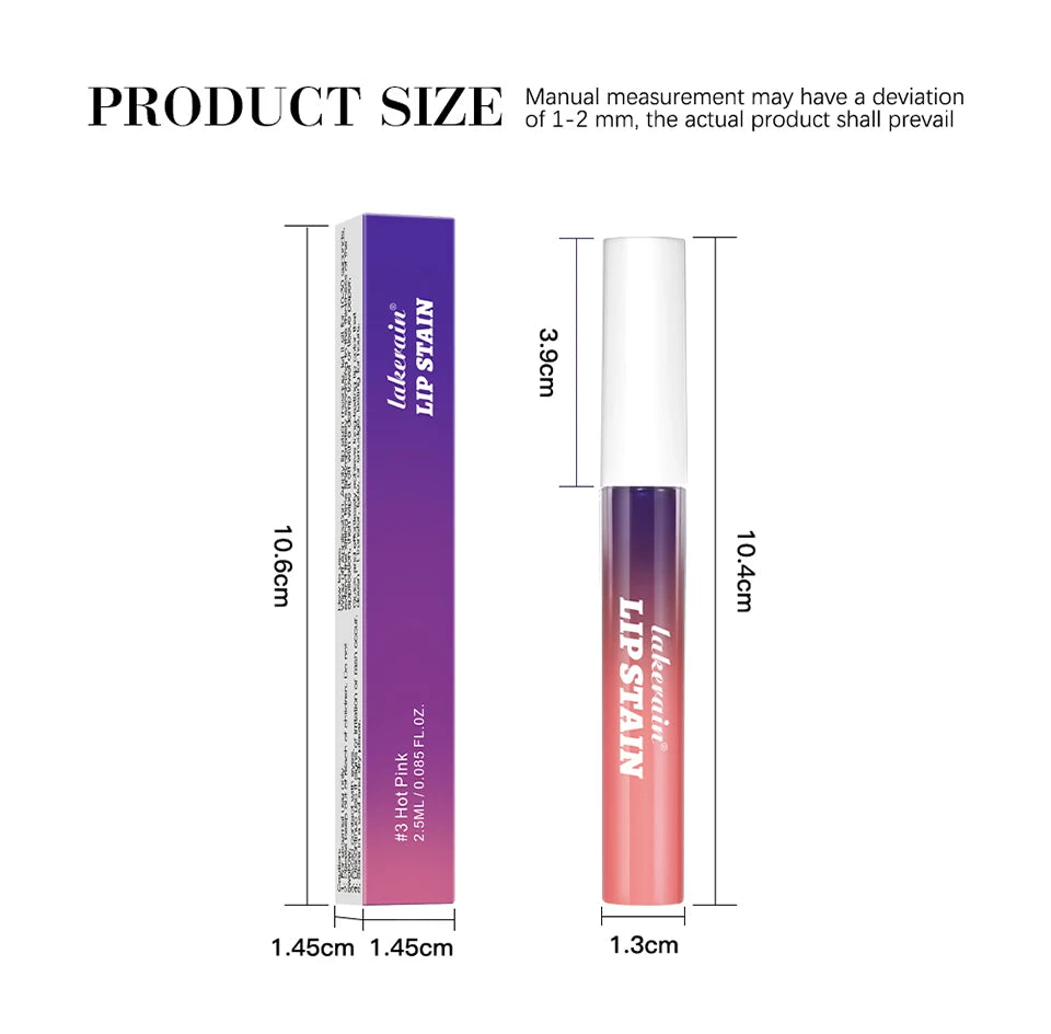 Waterproof Peel-Off Long-Lasting Lip Stain Tint - 16