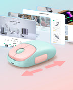 Slim Rechargeable Wireless Mouse with Bluetooth and 4000 DPI