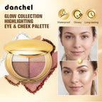 4-Color Highlighting and Contouring Face Makeup Palette