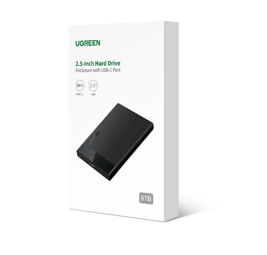 2.5-inch USB 3.1 Hard Drive Enclosure for SATA SSD and HDD